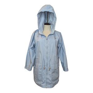 Vintage R&R Rest and Relaxation Blue Hooded Utility Jacket Size S (8–10)